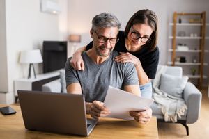 A couple planning home finances